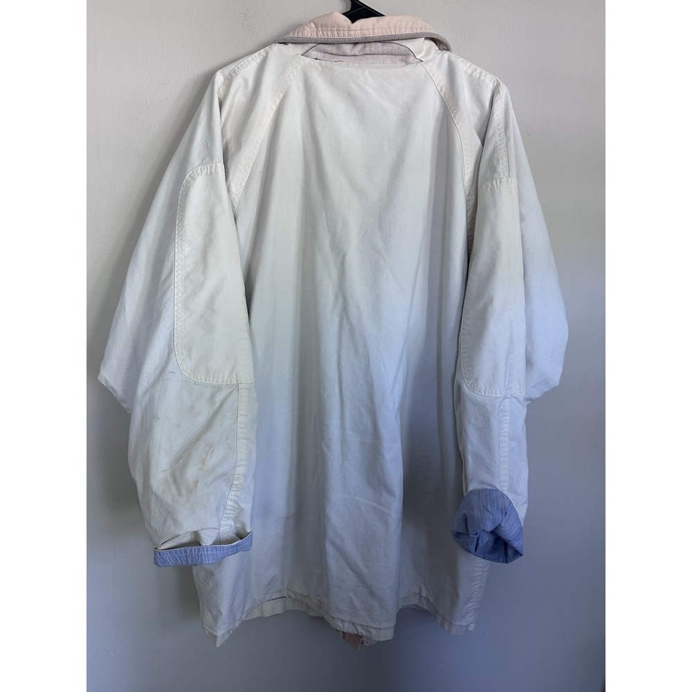 Vintage Hunt Club Cream Windbreaker Anorak Jacket Martha Stewart Look LARGE - Picture 13 of 16